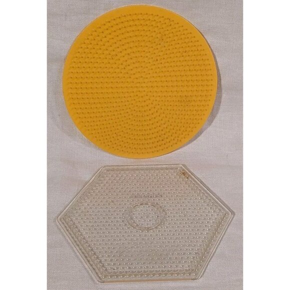 Perler Beads Pegboards Lot Shapes Heart Flower Girl Boy Square Star Booklet Lot - Picture 7 of 16